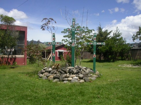 Seen in front of the Museo de la Medicina Maya