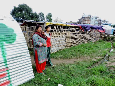 Mother and daughter: one the manager the other the English speaker 