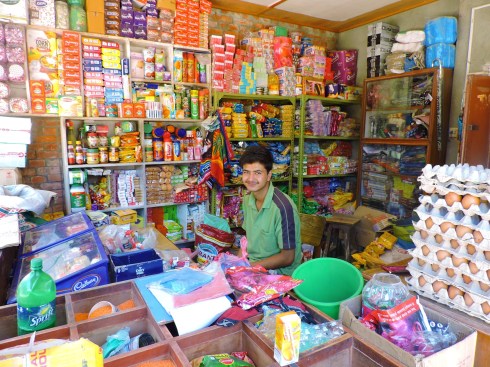 He likes his work. You can get anything in his little shop.