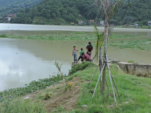 somewhere in between work and fun: fishing for dinner